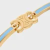Triomphe-Gelenkarmband aus Emaille und Messing mit Goldfinish Triomphe-Gelenkarmband aus Emaille und Messing mit Goldfinish