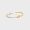 Triomphe-Gelenkarmband aus Emaille und Messing mit Goldfinish Triomphe-Gelenkarmband aus Emaille und Messing mit Goldfinish