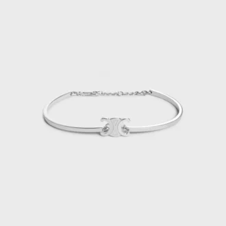 Triomphe-Gelenkarmband aus Messing mit Rhodium-Finish Triomphe-Gelenkarmband aus Messing mit Rhodium-Finish