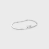 Triomphe-Gelenkarmband aus Messing mit Rhodium-Finish
