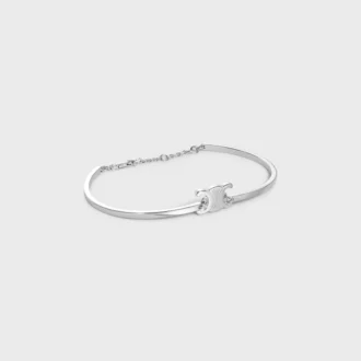 Triomphe-Gelenkarmband aus Messing mit Rhodium-Finish Triomphe-Gelenkarmband aus Messing mit Rhodium-Finish