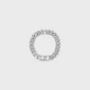 Triomphe Gourmette-Armband aus Messing mit Rhodium-Finish Triomphe Gourmette-Armband aus Messing mit Rhodium-Finish