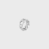 Triomphe Gourmette-Ring aus Messing mit Rhodium-Finish Triomphe Gourmette-Ring aus Messing mit Rhodium-Finish