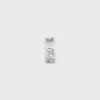 Triomphe Gourmette-Ring aus Messing mit Rhodium-Finish Triomphe Gourmette-Ring aus Messing mit Rhodium-Finish
