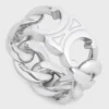 Triomphe Gourmette-Ring aus Messing mit Rhodium-Finish Triomphe Gourmette-Ring aus Messing mit Rhodium-Finish
