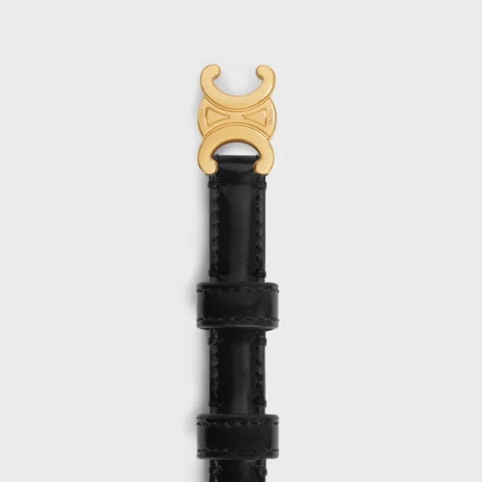 Triomphe-Gürtel 13 mm aus Taurillon-Leder Triomphe-Gürtel 13 mm aus Taurillon-Leder