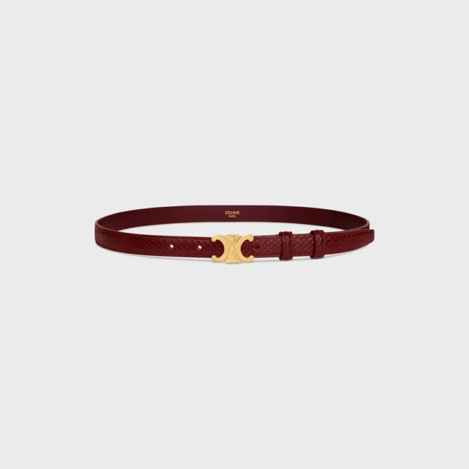 Triomphe-Gürtel 18 mm aus Pythonleder Triomphe-Gürtel 18 mm aus Pythonleder