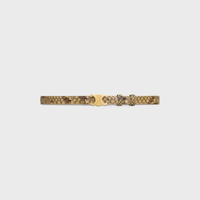 Triomphe-Gürtel 18 mm aus Pythonleder Triomphe-Gürtel 18 mm aus Pythonleder