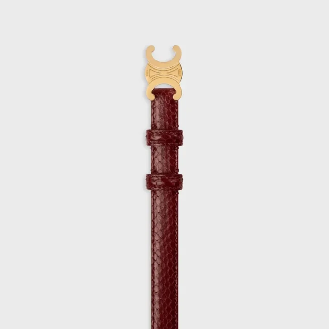 Triomphe-Gürtel 18 mm aus Pythonleder Triomphe-Gürtel 18 mm aus Pythonleder