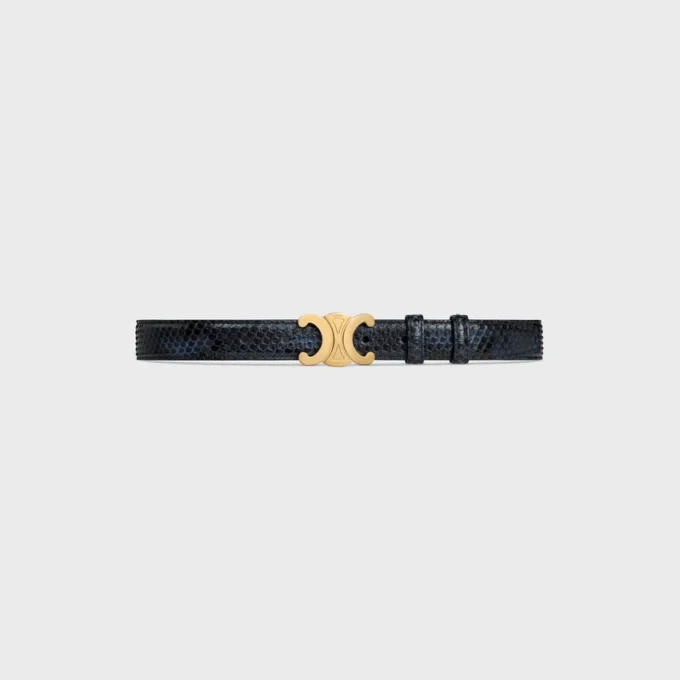 Triomphe-Gürtel 25 mm aus Pythonleder Triomphe-Gürtel 25 mm aus Pythonleder