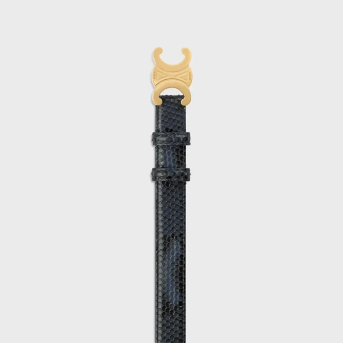 Triomphe-Gürtel 25 mm aus Pythonleder Triomphe-Gürtel 25 mm aus Pythonleder