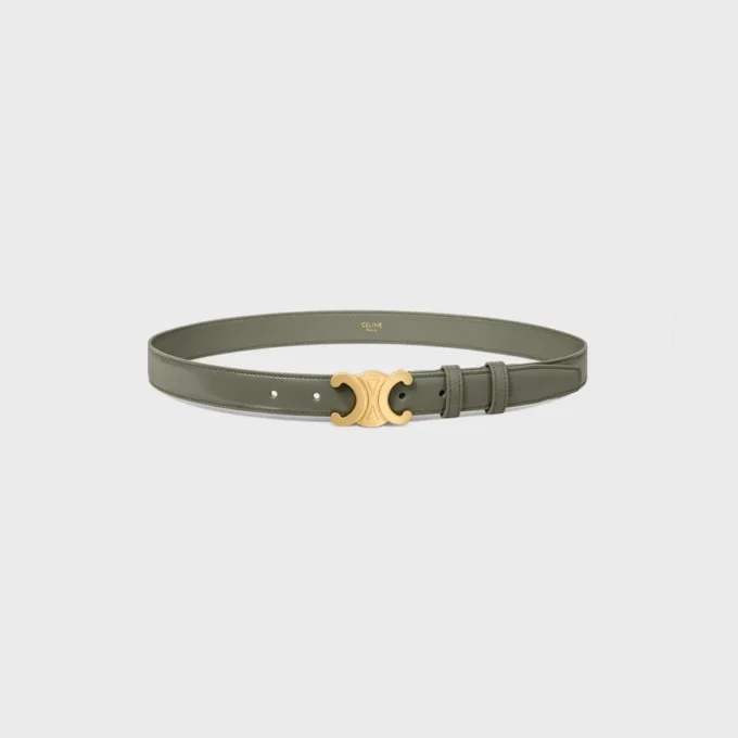 Triomphe-Gürtel 25 mm aus Taurillon-Leder Triomphe-Gürtel 25 mm aus Taurillon-Leder