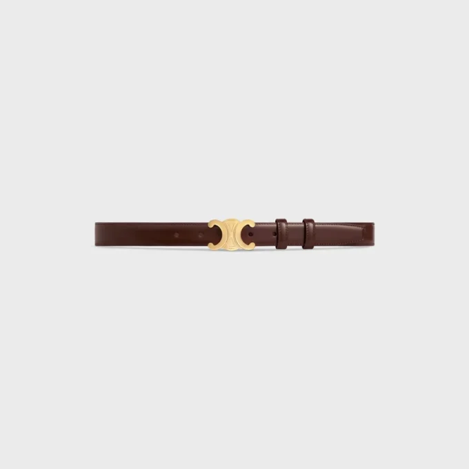 Triomphe-Gürtel 25 mm aus Taurillon-Leder Triomphe-Gürtel 25 mm aus Taurillon-Leder