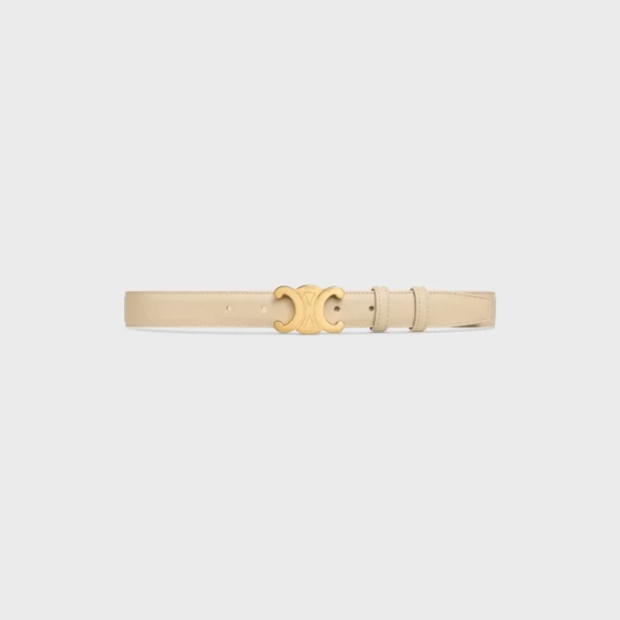 Triomphe-Gürtel 25 mm aus Taurillon-Leder Triomphe-Gürtel 25 mm aus Taurillon-Leder