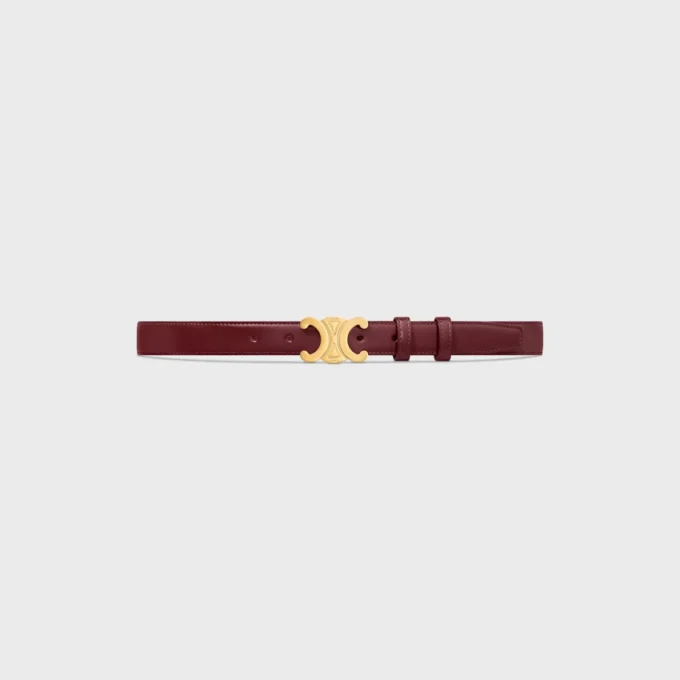 Triomphe-Gürtel 25 mm aus Taurillon-Leder Triomphe-Gürtel 25 mm aus Taurillon-Leder