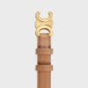 Triomphe-Gürtel 25 mm aus Taurillon-Leder Triomphe-Gürtel 25 mm aus Taurillon-Leder