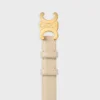 Triomphe-Gürtel 25 mm aus Taurillon-Leder Triomphe-Gürtel 25 mm aus Taurillon-Leder
