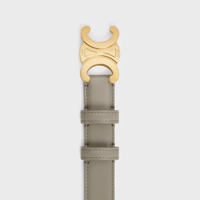 Triomphe-Gürtel 25 mm aus Taurillon-Leder Triomphe-Gürtel 25 mm aus Taurillon-Leder