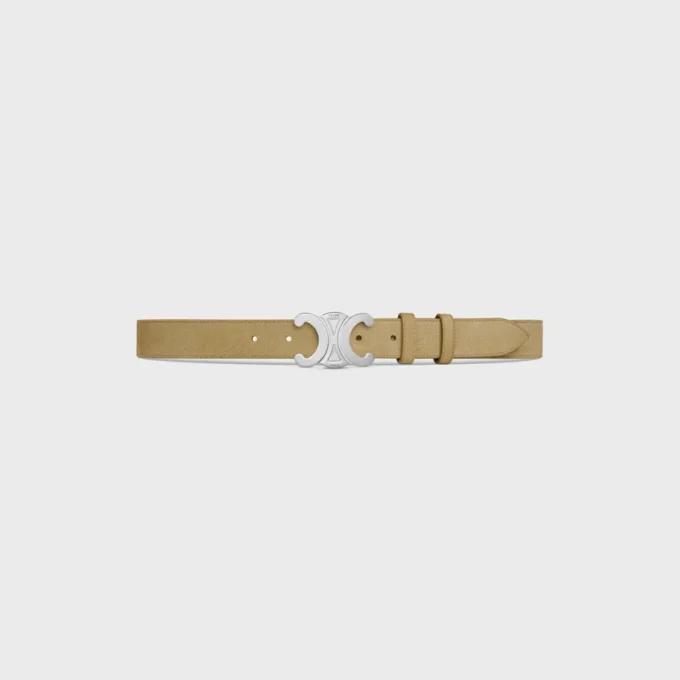 Triomphe-Gürtel 30 mm aus Kalbsveloursleder Triomphe-Gürtel 30 mm aus Kalbsveloursleder