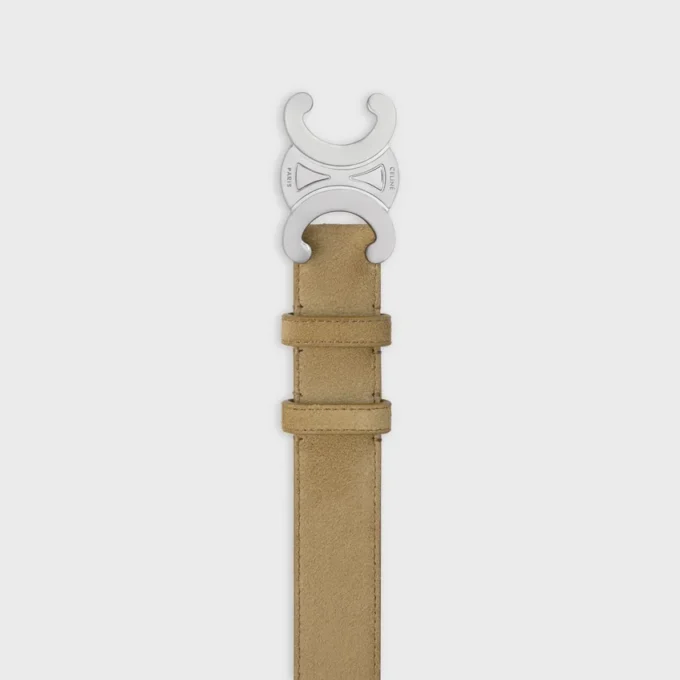 Triomphe-Gürtel 30 mm aus Kalbsveloursleder Triomphe-Gürtel 30 mm aus Kalbsveloursleder