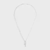 Triomphe Lock Halskette aus Messing mit Rhodium-Finish