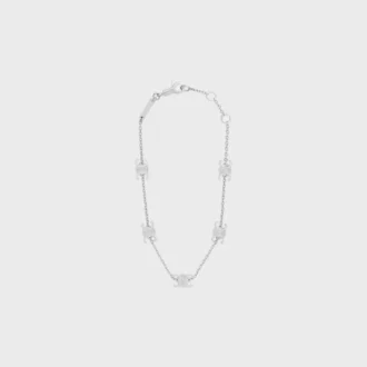 Triomphe Mini Triomphe Armband aus Messing mit Rhodium-Finish