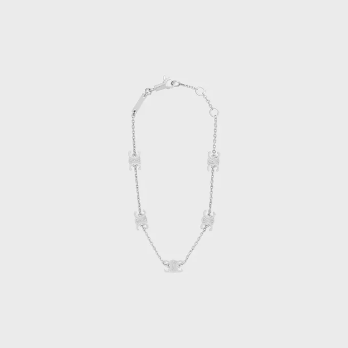 Triomphe Mini Triomphe Armband aus Messing mit Rhodium-Finish Triomphe Mini Triomphe Armband aus Messing mit Rhodium-Finish