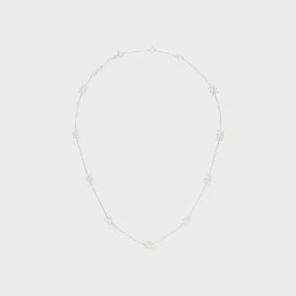 Triomphe Mini Triomphe Halskette aus Messing mit Rhodium-Finish