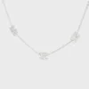 Triomphe Mini Triomphe Halskette aus Messing mit Rhodium-Finish