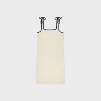 Triomphe Minikleid aus gehäkelter Baumwolle