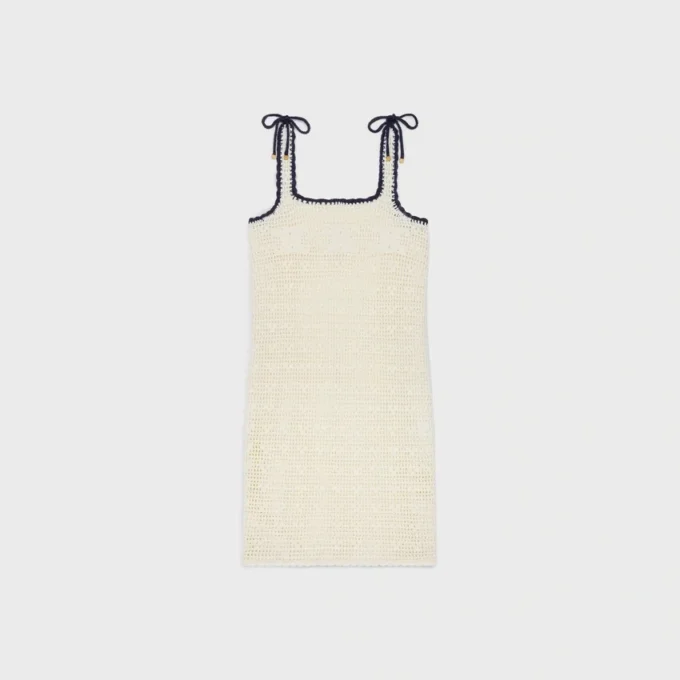 Triomphe Minikleid aus gehäkelter Baumwolle Triomphe Minikleid aus gehäkelter Baumwolle