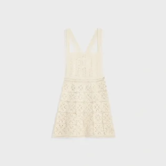 Triomphe Minikleid aus gehäkelter Baumwolle