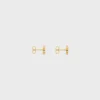 Triomphe-Ohrstecker aus Messing mit Goldfinish