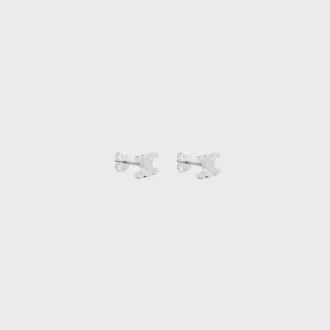 Triomphe-Ohrstecker aus Messing mit Rhodium-Finish Triomphe-Ohrstecker aus Messing mit Rhodium-Finish