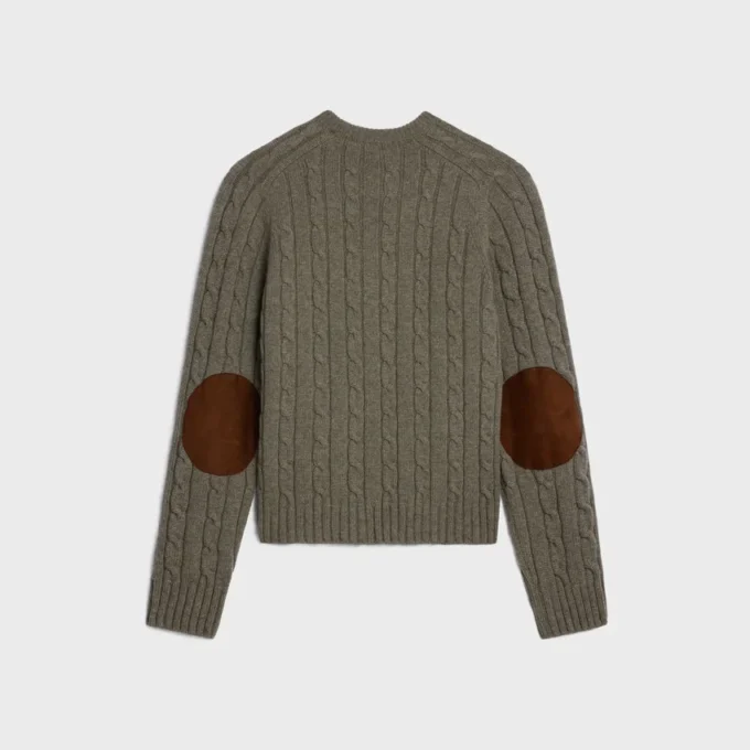 Triomphe-Pullover aus Kaschmir mit Zopfmuster Triomphe-Pullover aus Kaschmir mit Zopfmuster
