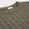 Triomphe-Pullover aus Kaschmir mit Zopfmuster Triomphe-Pullover aus Kaschmir mit Zopfmuster