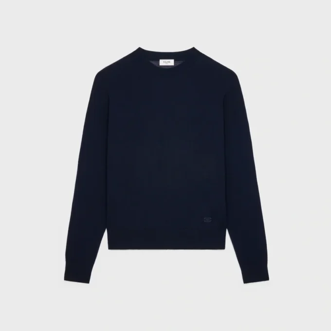Triomphe-Pullover mit Rundhalsausschnitt aus feiner Wolle