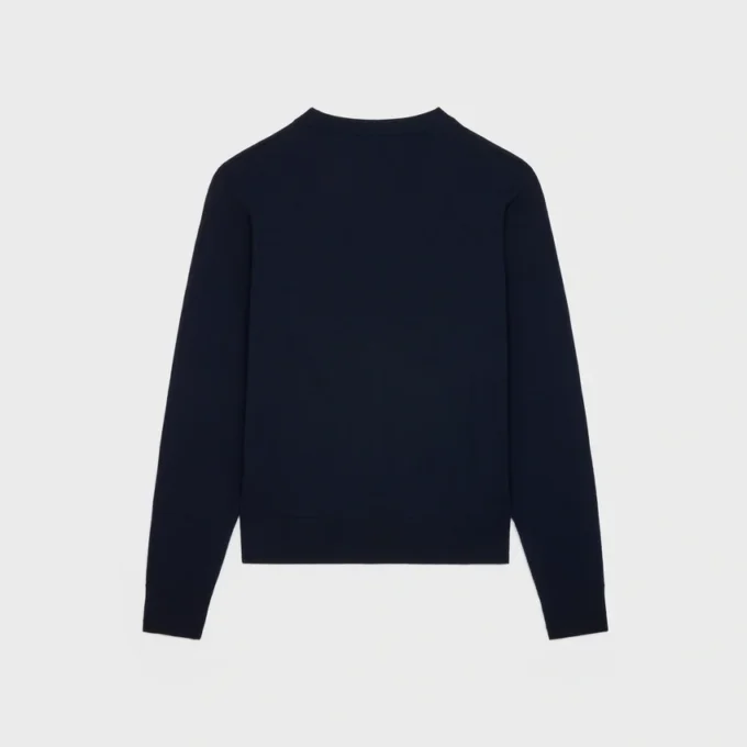 Triomphe-Pullover mit Rundhalsausschnitt aus feiner Wolle