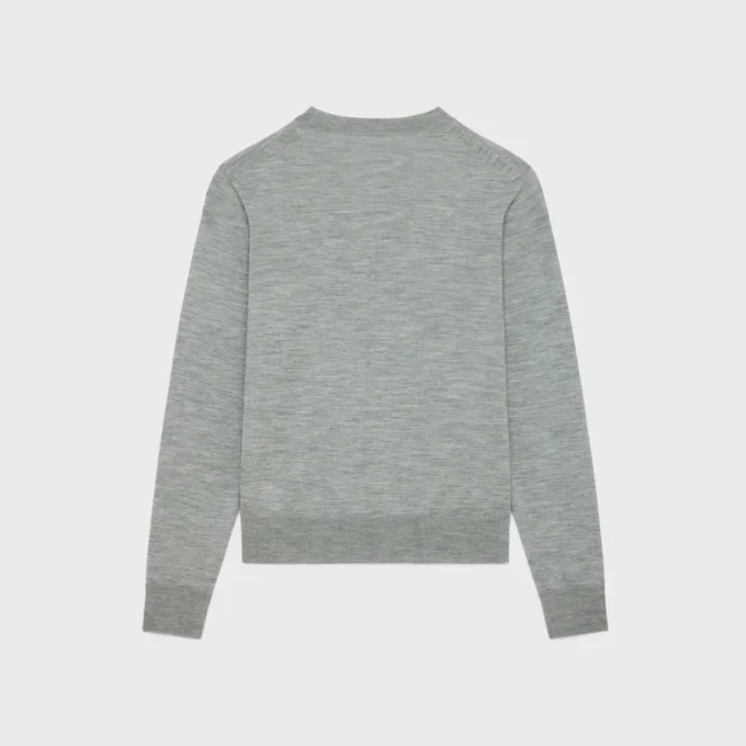 Triomphe-Pullover mit Rundhalsausschnitt aus feiner Wolle