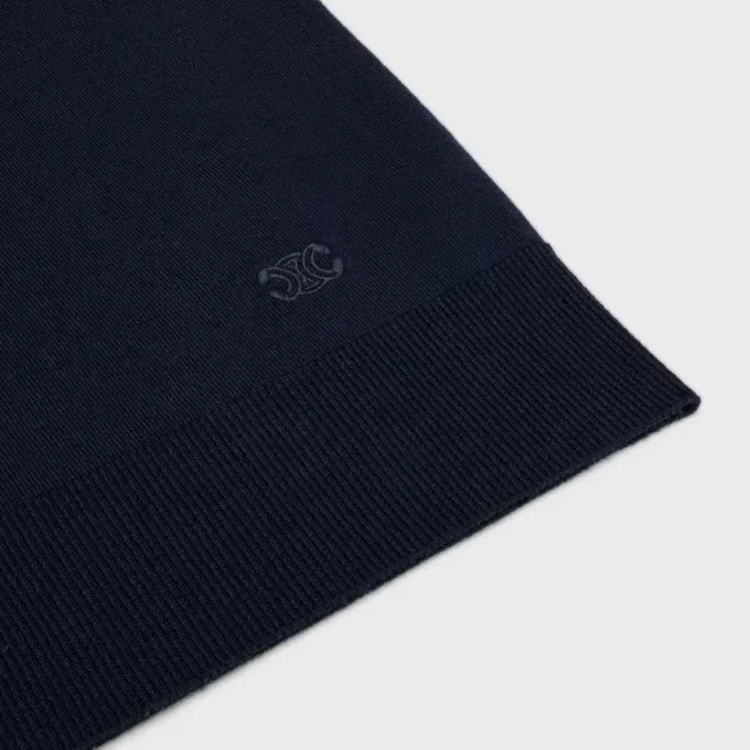 Triomphe-Pullover mit Rundhalsausschnitt aus feiner Wolle