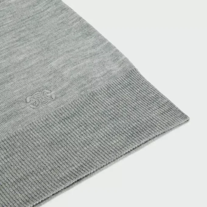 Triomphe-Pullover mit Rundhalsausschnitt aus feiner Wolle