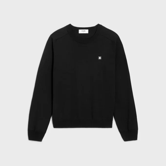 Triomphe-Pullover mit Rundhalsausschnitt aus Wolle Triomphe-Pullover mit Rundhalsausschnitt aus Wolle
