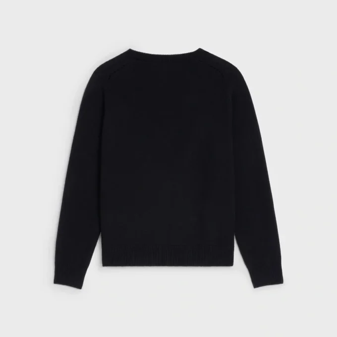 Triomphe-Pullover mit V-Ausschnitt aus Heritage-Kaschmir