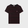 Triomphe Regular T-Shirt aus gestreiftem Jersey