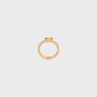 Triomphe-Ring aus Emaille und Messing mit Goldfinish
