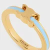 Triomphe-Ring aus Emaille und Messing mit Goldfinish