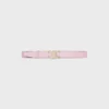 Triomphe-Schnalle aus Messing mit Strass & wendbarem 25-mm-Riemen aus Taurillon Triomphe-Schnalle aus Messing mit Strass & wendbarem 25-mm-Riemen aus Taurillon