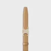 Triomphe-Schnalle aus Messing mit Strass & wendbarem 25-mm-Riemen aus Taurillon Triomphe-Schnalle aus Messing mit Strass & wendbarem 25-mm-Riemen aus Taurillon