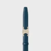 Triomphe-Schnalle aus Messing mit Strass & wendbarem Riemen 25 mm aus Taurillon und naturbelassenem Kalbsleder