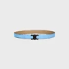 Triomphe-Schnalle aus Metall & wendbares Band 25 mm aus Taurillon Triomphe-Schnalle aus Metall & wendbares Band 25 mm aus Taurillon